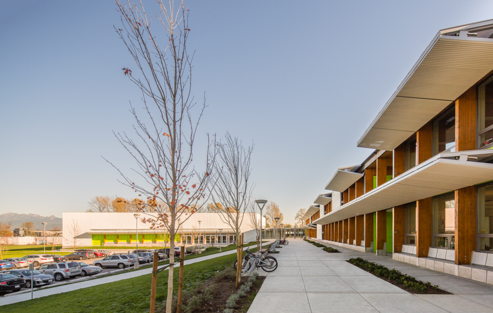 Pitt River middle school in Port Coquitlam