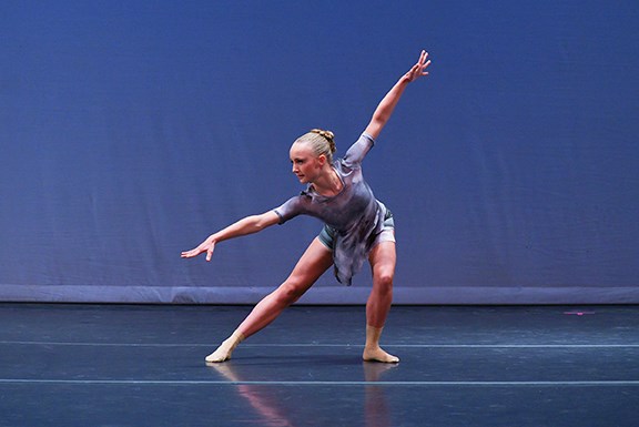 Gibsons dancer Natalie Martin during a competition in Las Vegas last February.