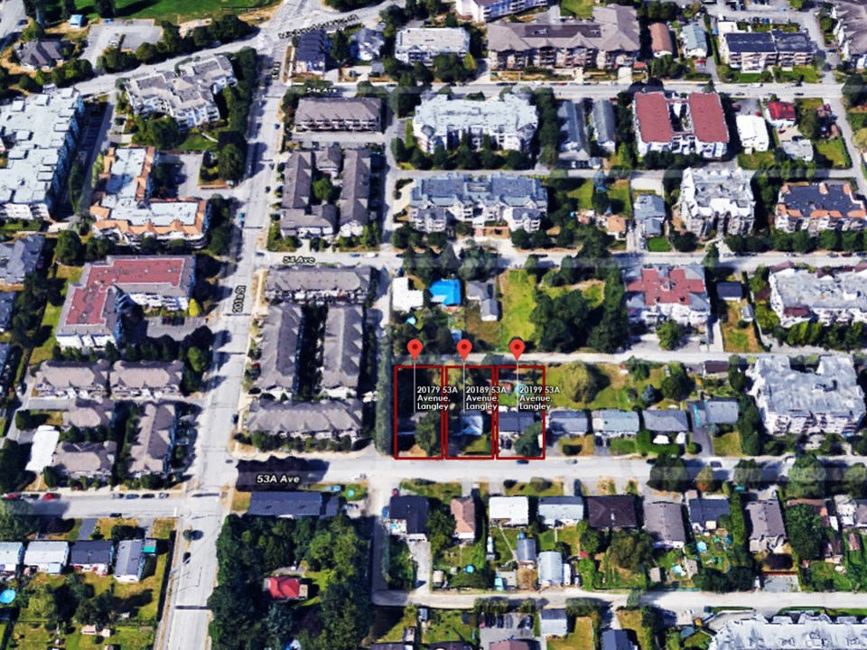 20179, 20189 & 20199 53 Avenue, City of Langley, B.C. Regent Park Realty