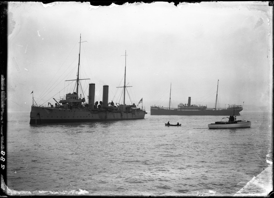 HMCS Rainbow, Komagata Maru, Vancouver harbour