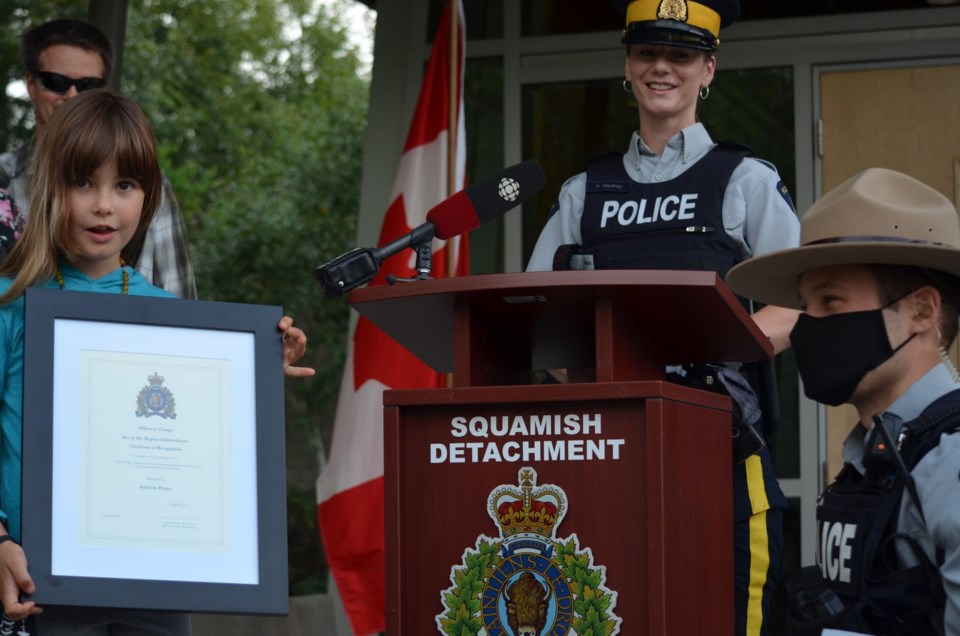 Seven-year-old Squamish girl honoured for bravery_2
