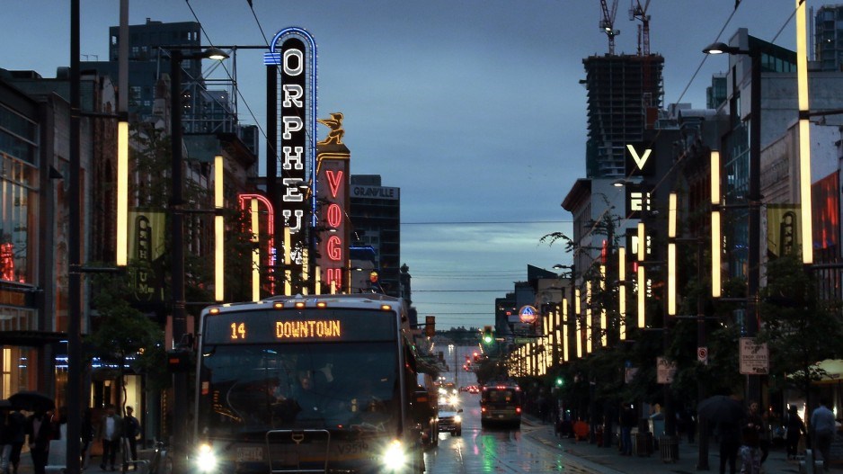 Granville Street in Vancouver