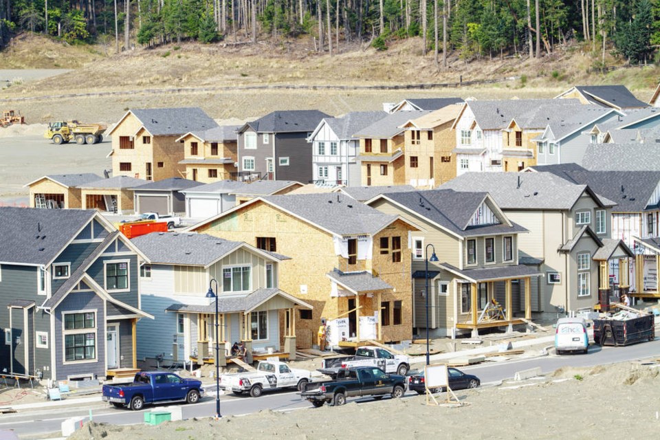 New housing and ongoing construction at Royal Bay. DARREN STONE, TIMES COLONIST