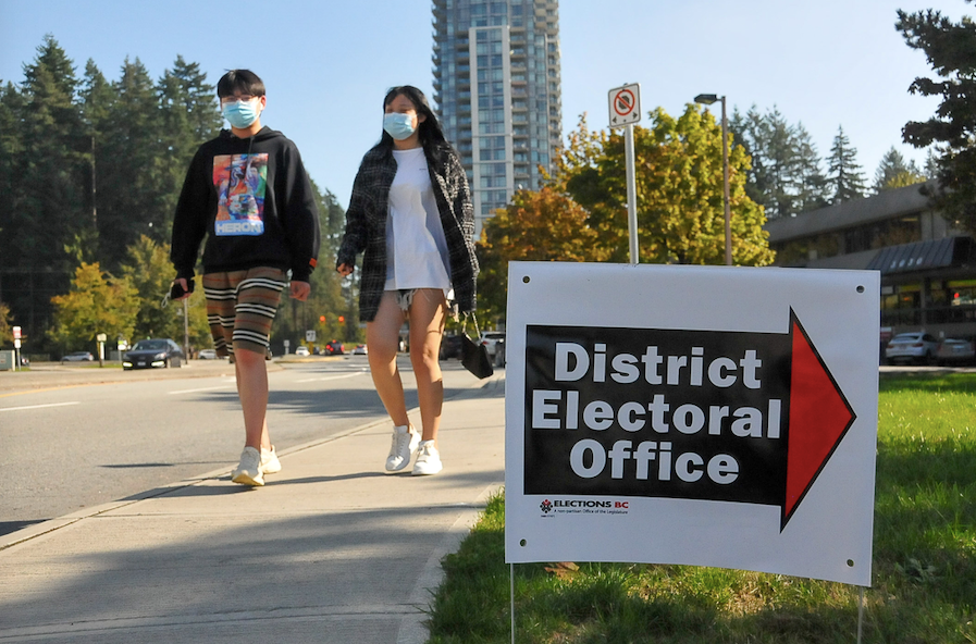 A B.C. provincial election will be held Oct. 24, 2020