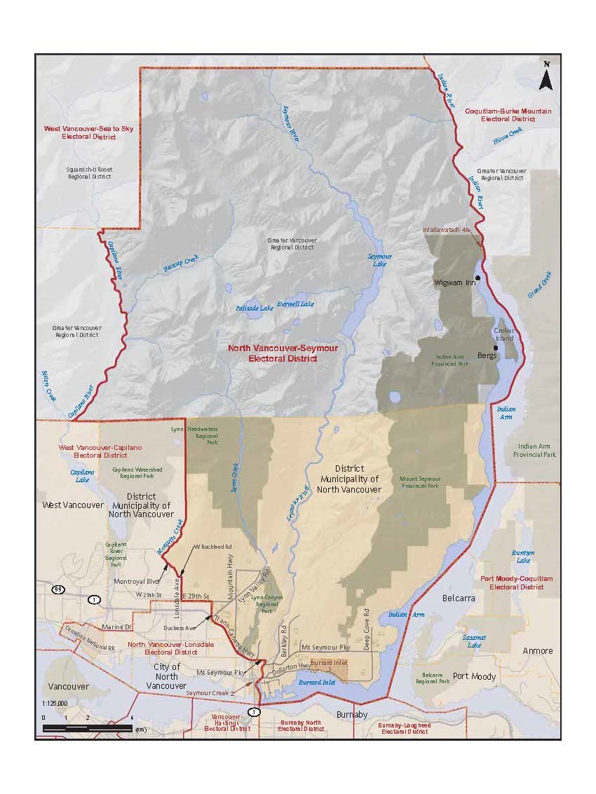 North Van Seymour electoral map