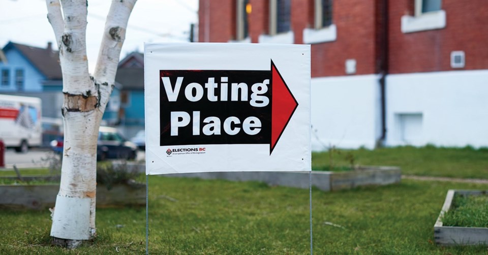 elections bc voting sign