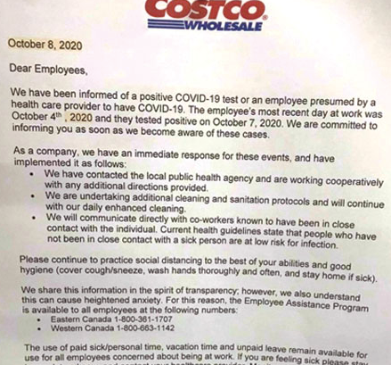 Richmond Costco COVID-19 case unconfirmed by the company_0