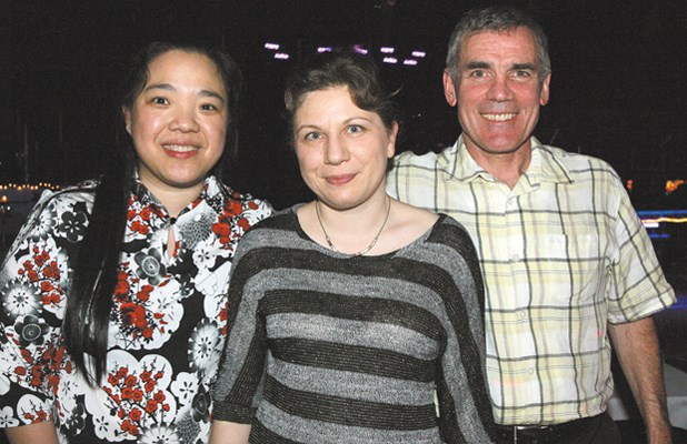 Madelene Chin, Anita Mandic and Mark Rowan