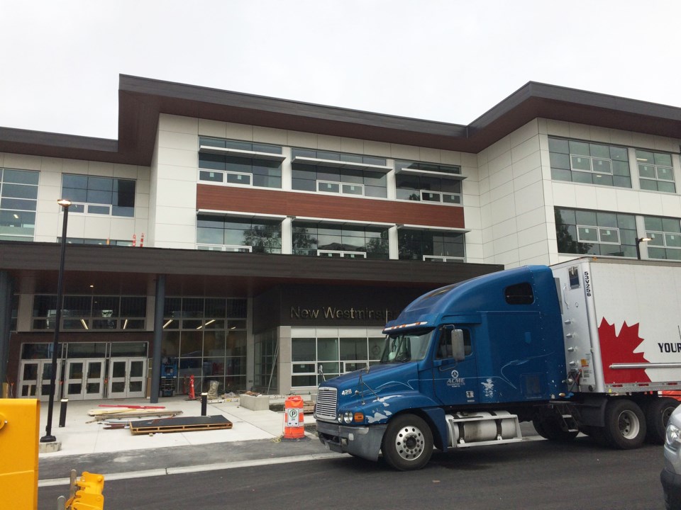 New Westminster Secondary School, construction
