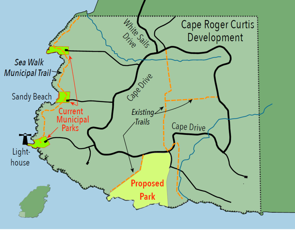 Map of Cape Roger Curtis