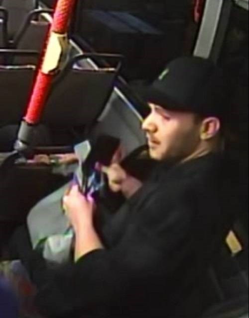 West Shore RCMP have released an image of a man suspected of trying to sell drugs on a B.C. Transit bus. VIA WEST SHORE RCMP
