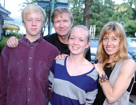 Max (left), John, Sophie and Cindy Goodman.