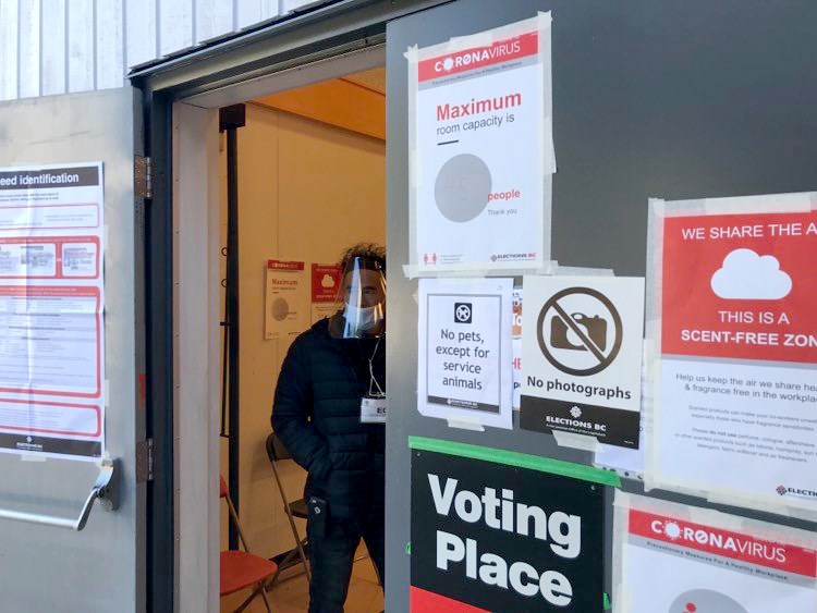 Polling station at Garibaldi Highlands Elementary.