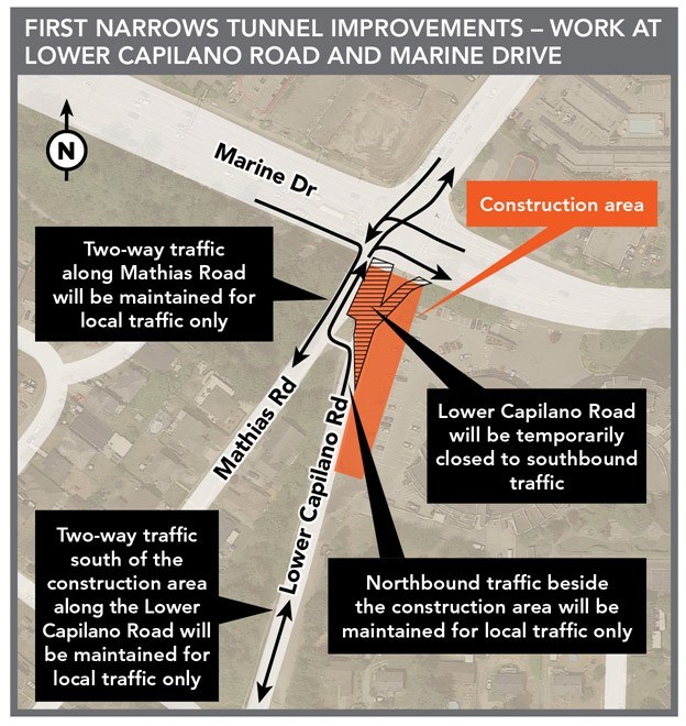 Lower Capilano Road closures