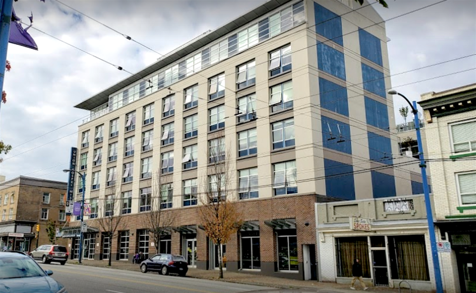 The UGM shelter at 601 East Hastings St. Photo: Google Maps