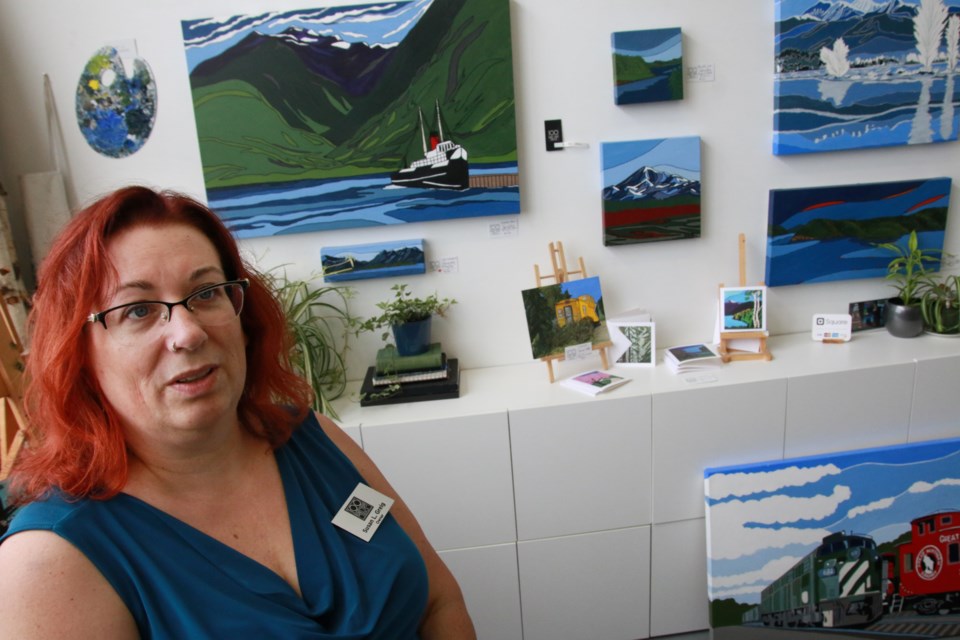 Susan Greig, seen here during the 2019 New West Cultural Crawl, opened 100 Braid Street Studios in 2014.