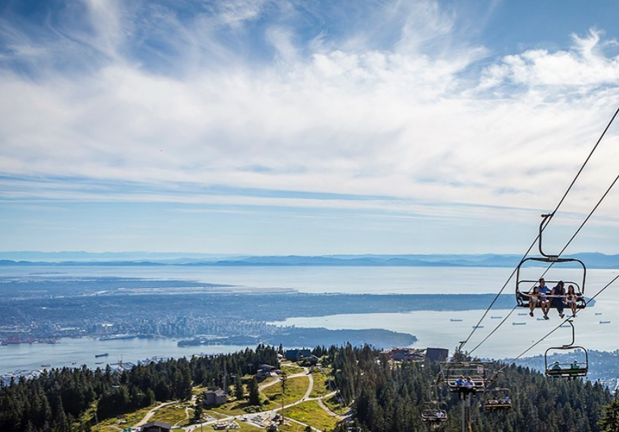 Sunny grouse mountain