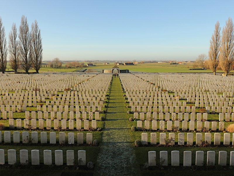 Tyne Cot Commonwealth WWI Graves Cemetery