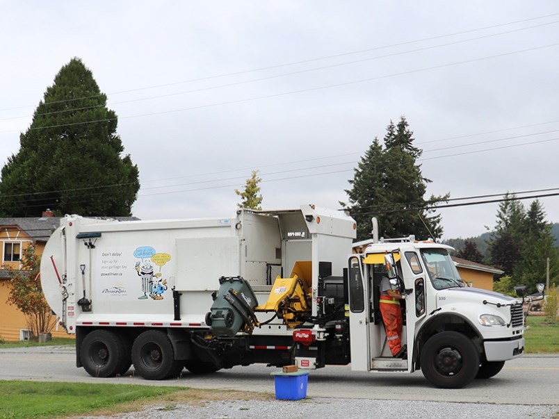 Powell River waste truck