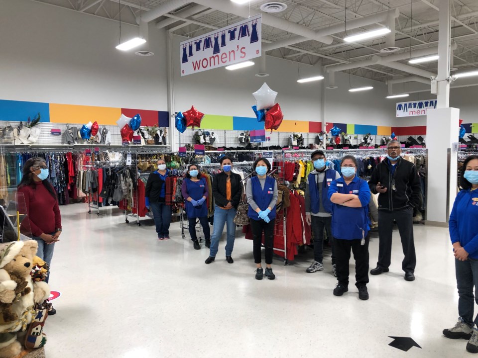 Staff welcomed customers recently during the grand opening of the new Salvation Army Thrift Store