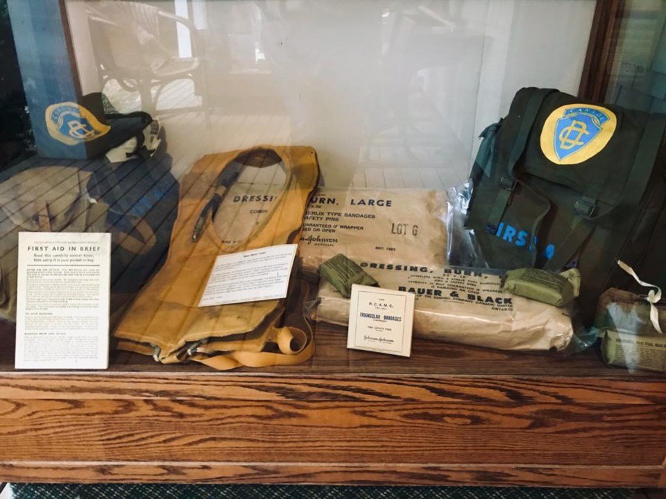 Some old, old looking life jackets