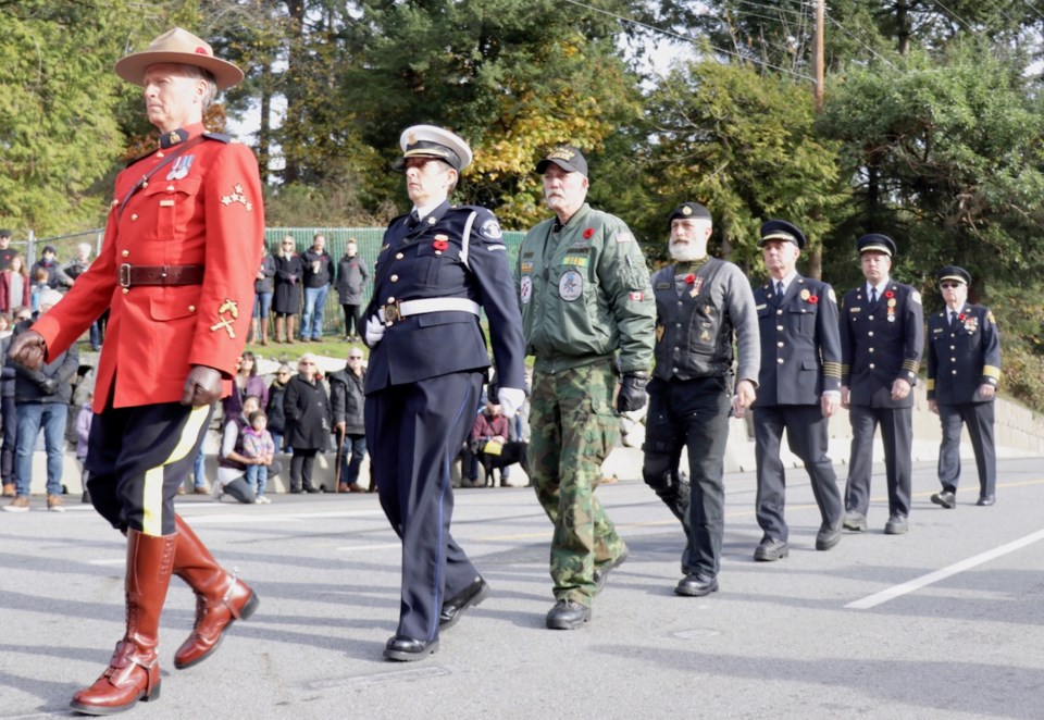 A Remembrance Day parade