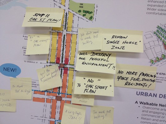 Residents packed an open house for the draft Marpole Community Plan Wednesday.