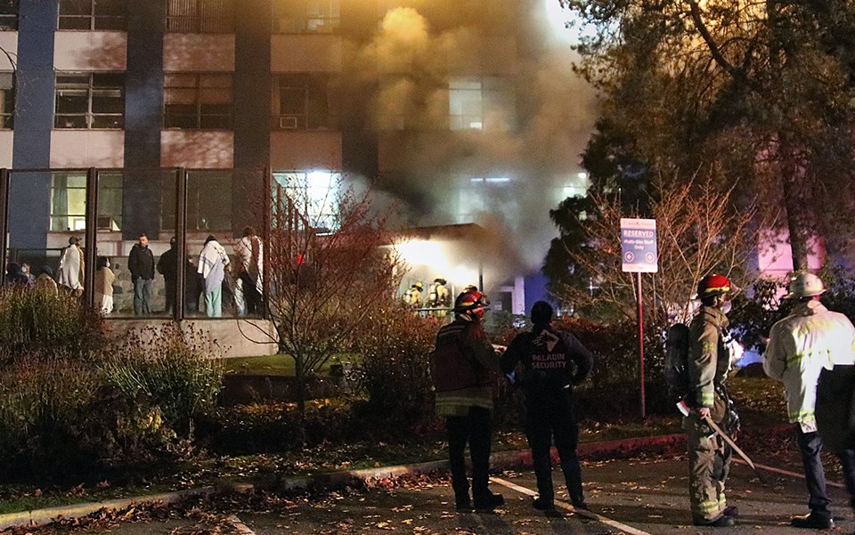 Burnaby Hospital fire