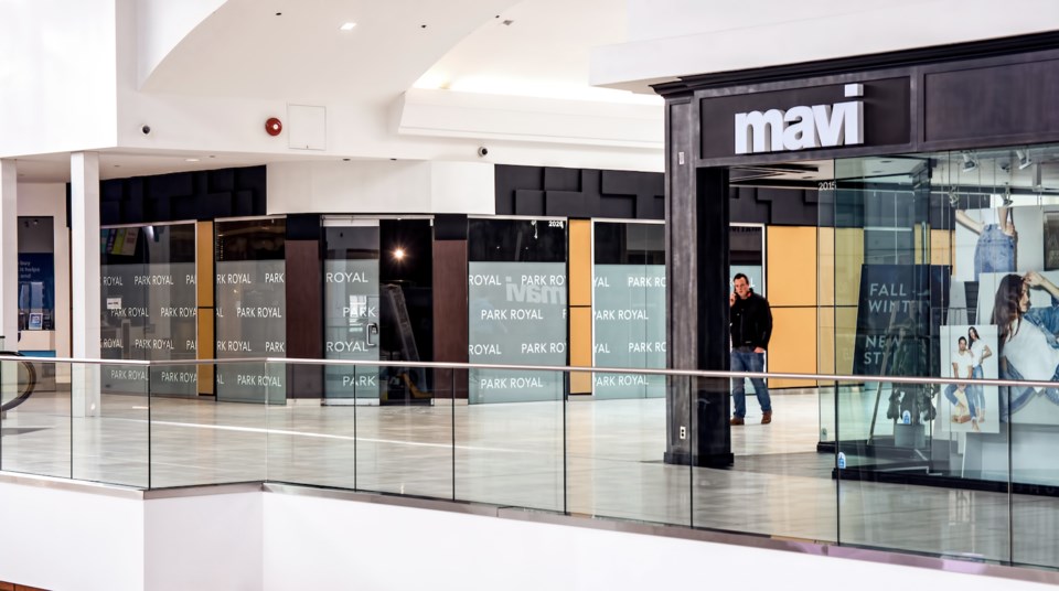 Park Royal: 20 vacant stores inside West Van mall.| Chung Chow