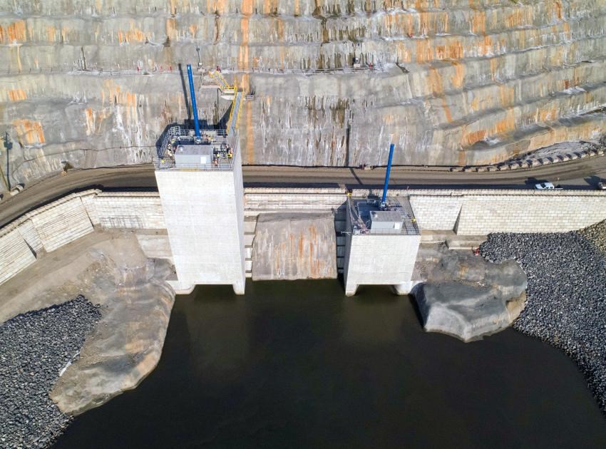 Diversion of the Peace River began on Sept. 30, 2020, when the diversion tunnels gates were opened.
