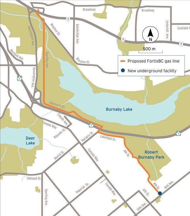 fortisbc fortis gas line