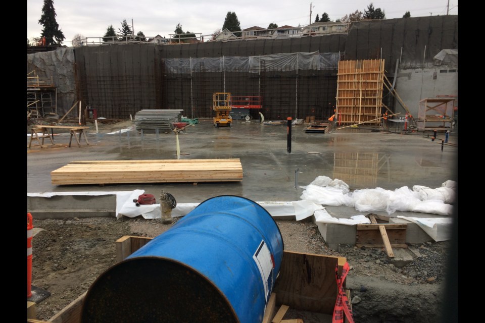 A view of Richard McBride Elementary School construction on Nov. 11.