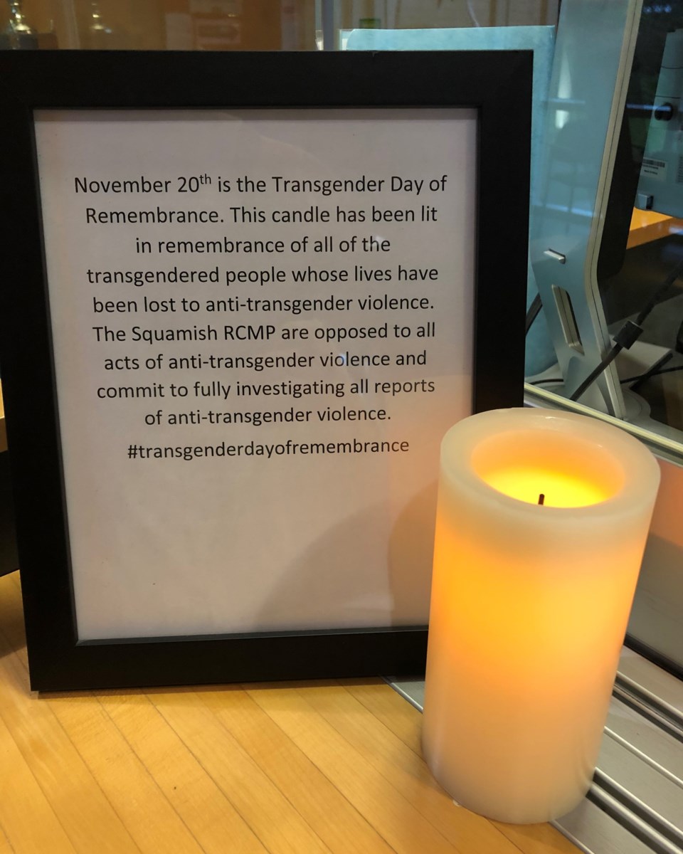 Transgender Day of Remembrance.