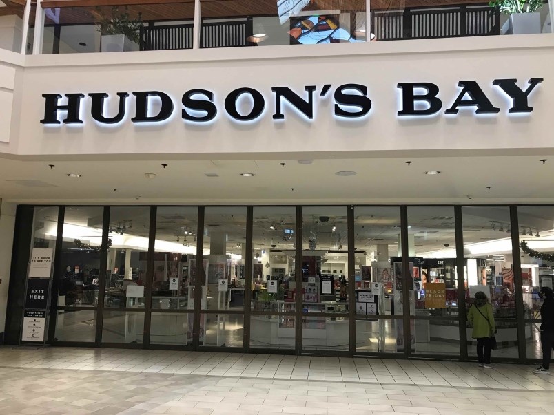 Hudson's Bay at Coquitlam Centre was shut Nov.21 for not paying rent. | Terry O'Neill