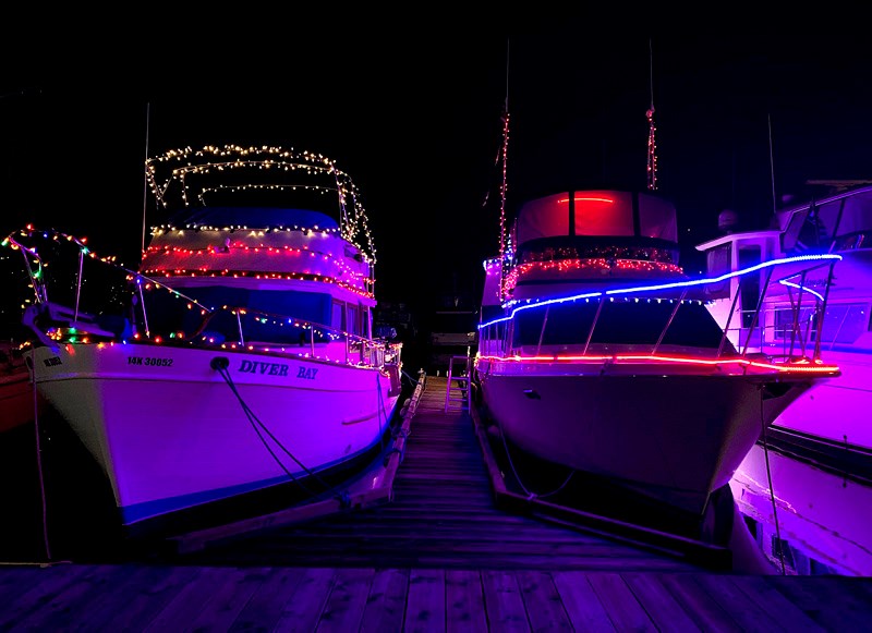 Christmas boats