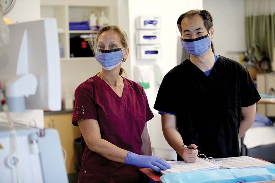 Some funds have been used to replenish the stock of personal protective equipment for health-care staff.