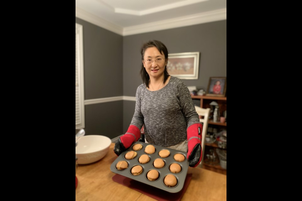 Angela Cao was showcasing freshly baked muffins and she fell in love with cooking amid the pandemic. Photo submitted