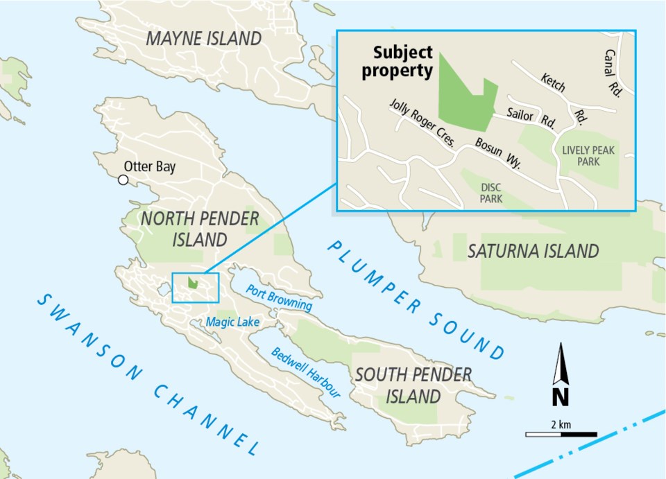 MAP - North Pender Island Flycatcher Forest