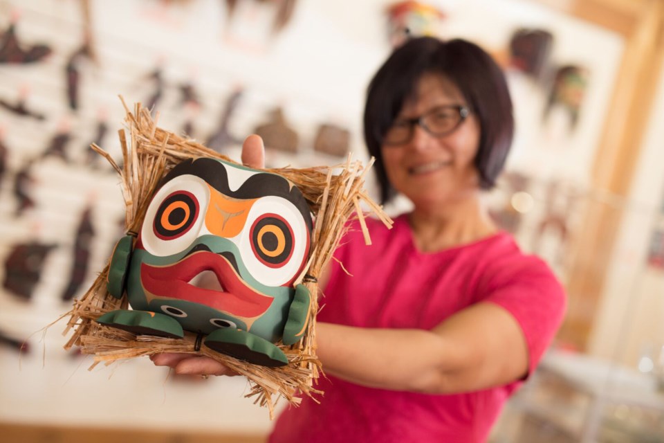 Find Indigenous art from the Northwest Coast, including prints, gold and silver jewelry, and wood carvings at I-Hos Gallery's online store. photo Indigenous Tourism BC