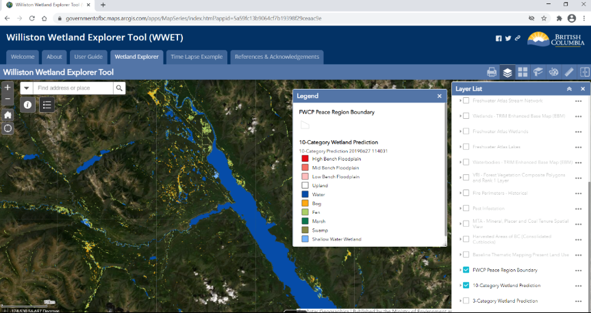 Williston Wetland Explorer Tool