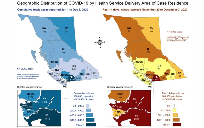 10 COVID map