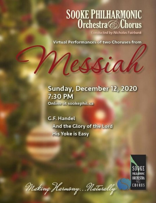 Sooke Philharmonic stages Handel's Messiah in streaming Christmas
