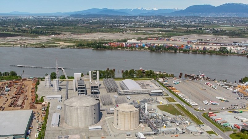 Rendering of Tilbury LNG expansion in Delta, B.C | Fortis BC