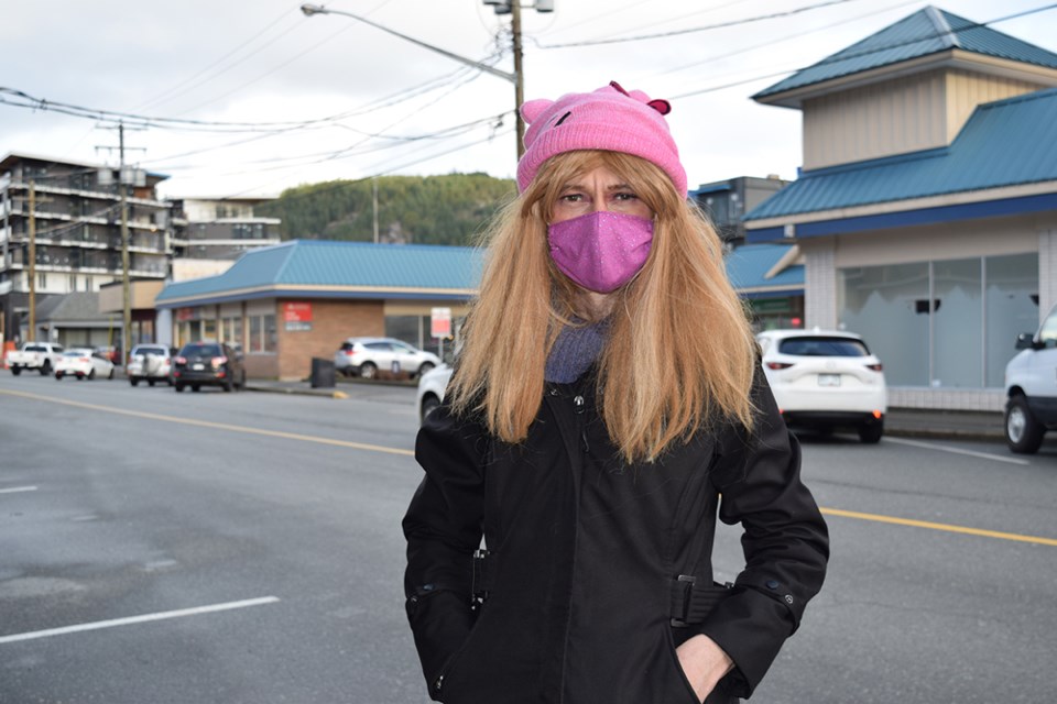 Marcella Nicole Faveris in downtown Squamish.