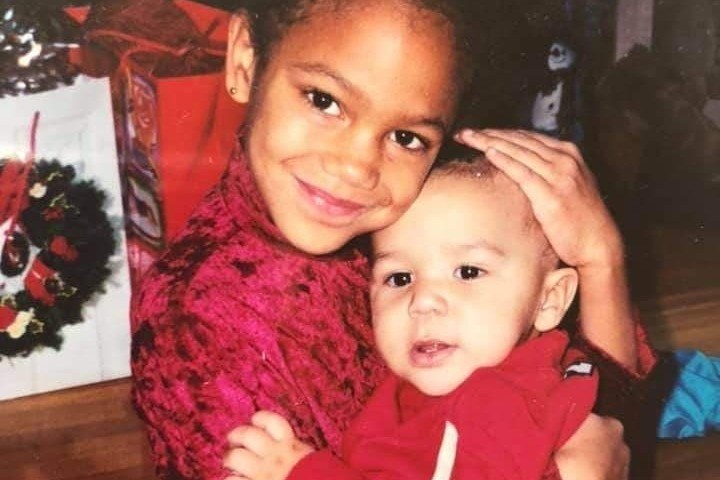 Dominique Halicki and her brother Kyreese George Wright.