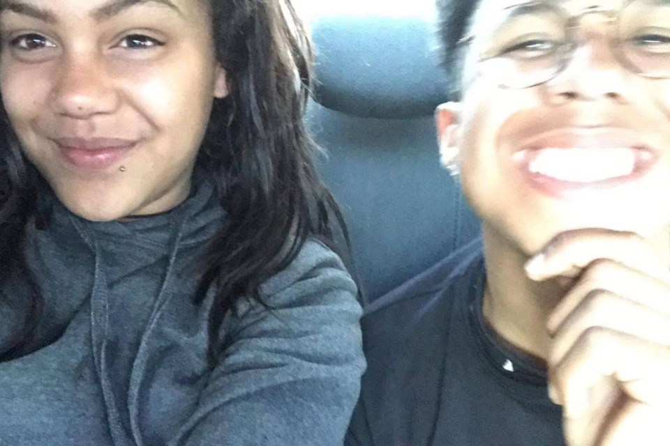 Dominique Halicki and her brother Kyreese George Wright.