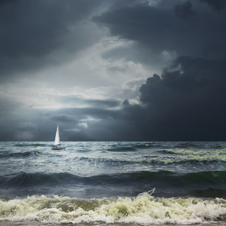 storm/sailboat
