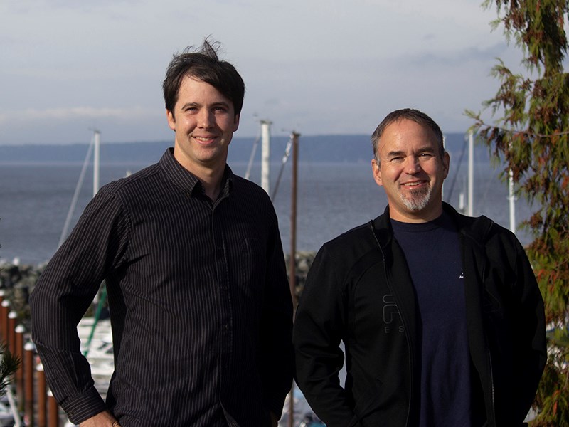 Mark Gisborne [left] and Clay Brander Powell River