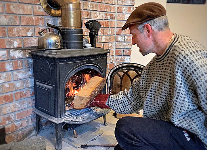 wood stove