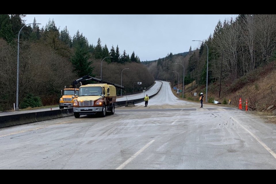 Crews finished their work replacing a culvert on the Langdale bypass on Jan. 9.